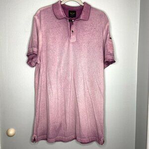 PME Legend‎ Polo Shirt Men's XXL Purple American Classic Dye Washing
